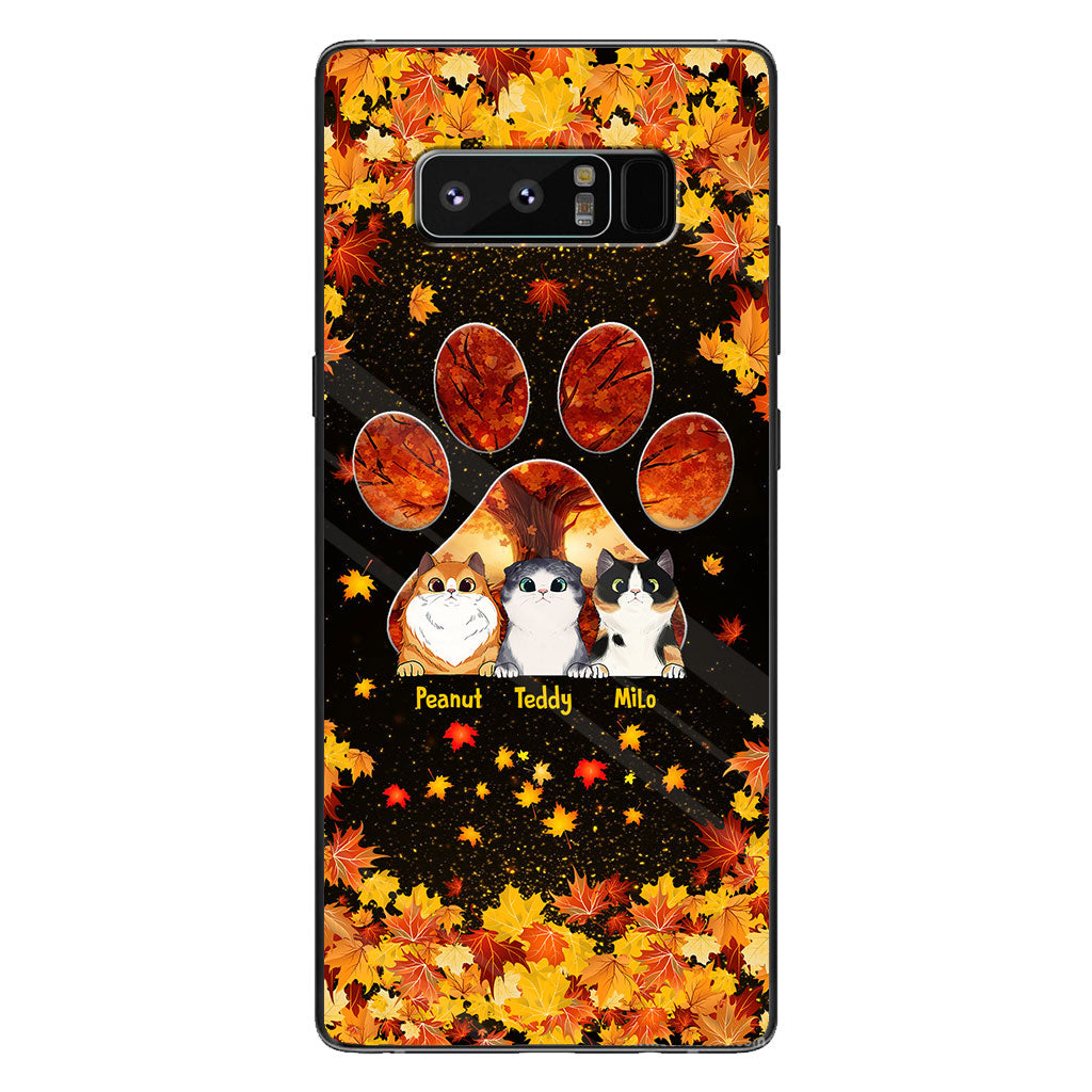 Hello Fall - Personalized Cat Phone Case