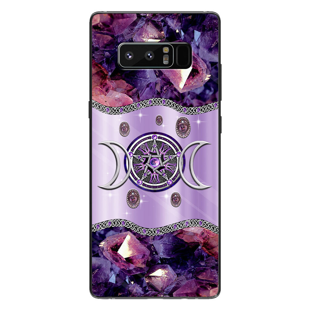 Purple Tripple Moon Witch Personalized 3D Printed Phone Case