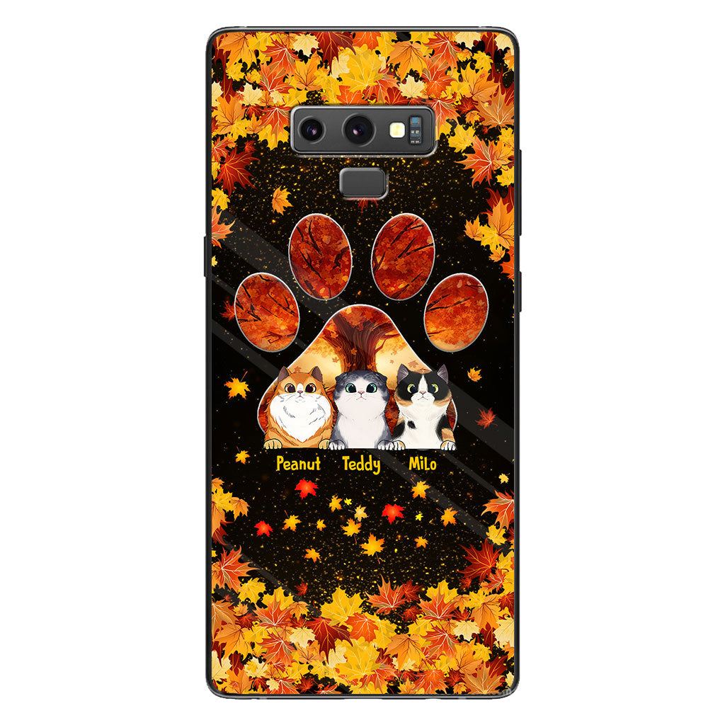 Hello Fall - Personalized Cat Phone Case