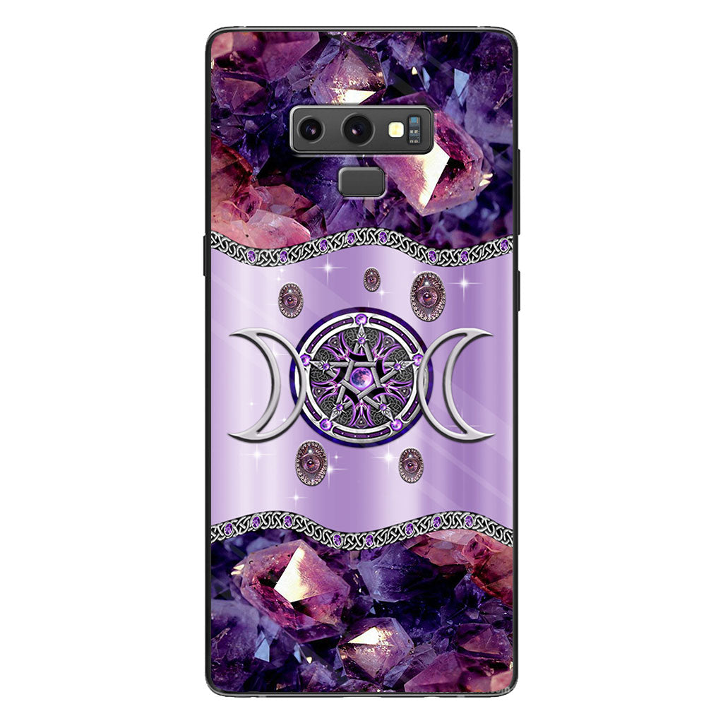 Purple Tripple Moon Witch Personalized 3D Printed Phone Case