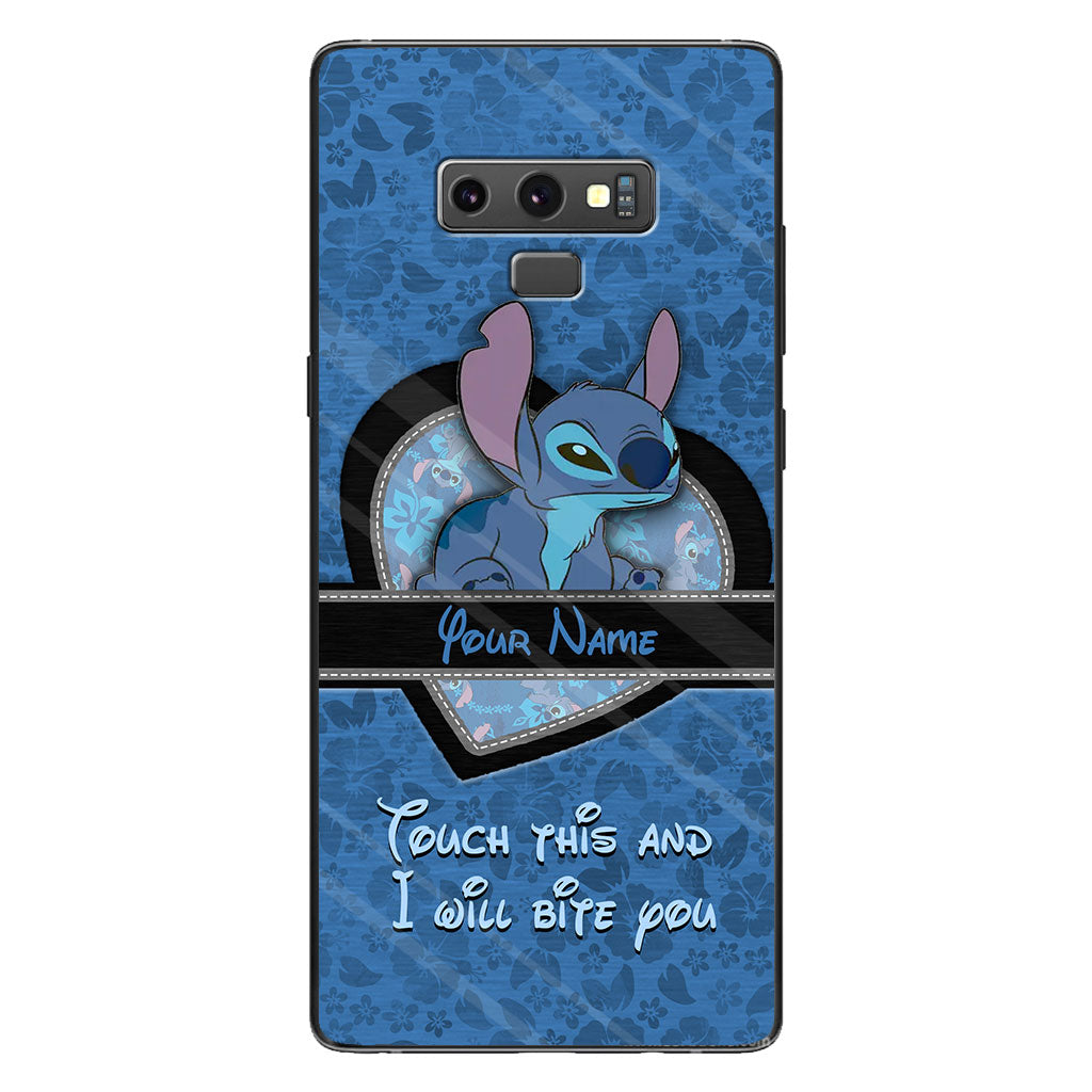 Touch This And I Will Bite You - Personalized Ohana Phone Case