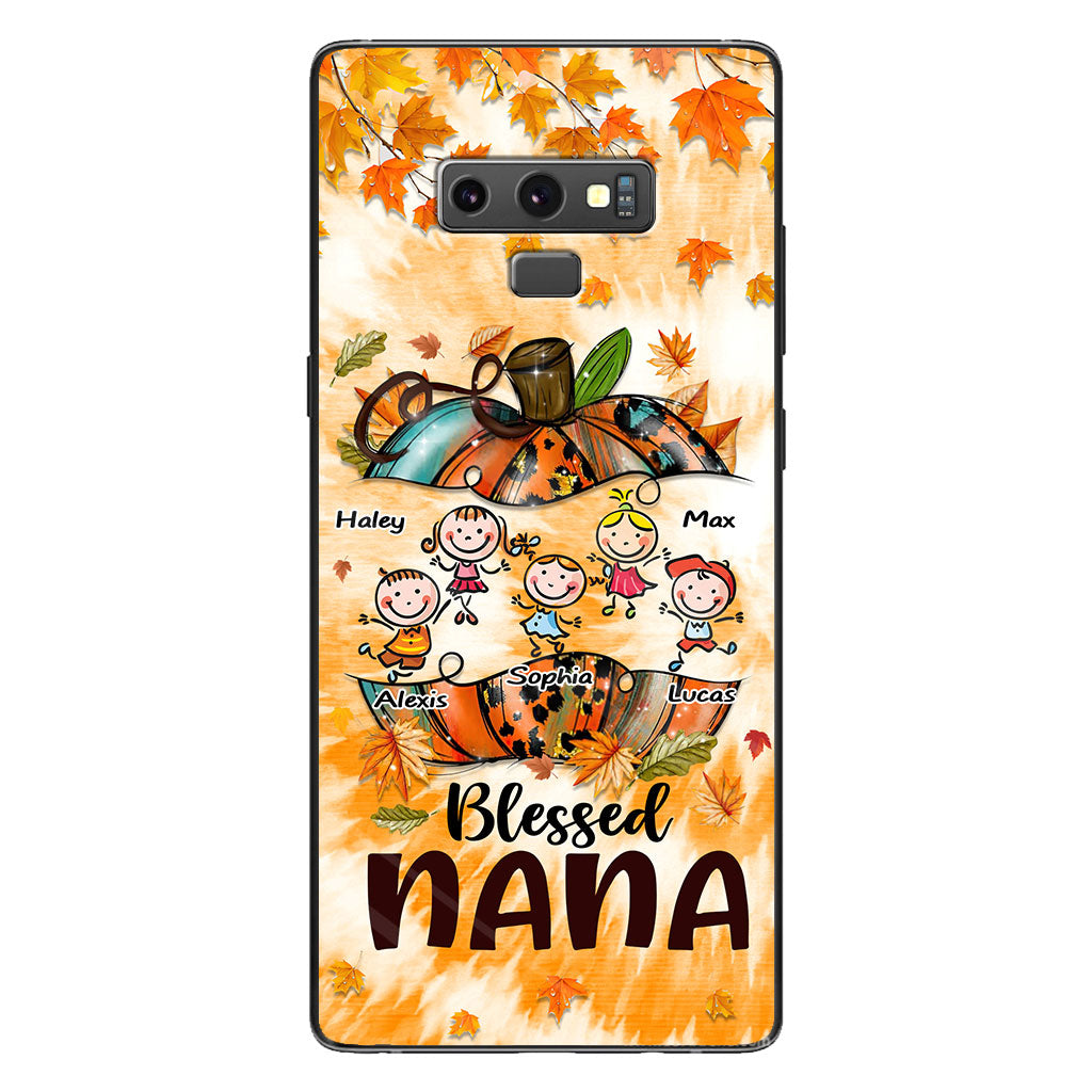 Blessed Nana - Personalized Thanksgiving Grandma Phone Case