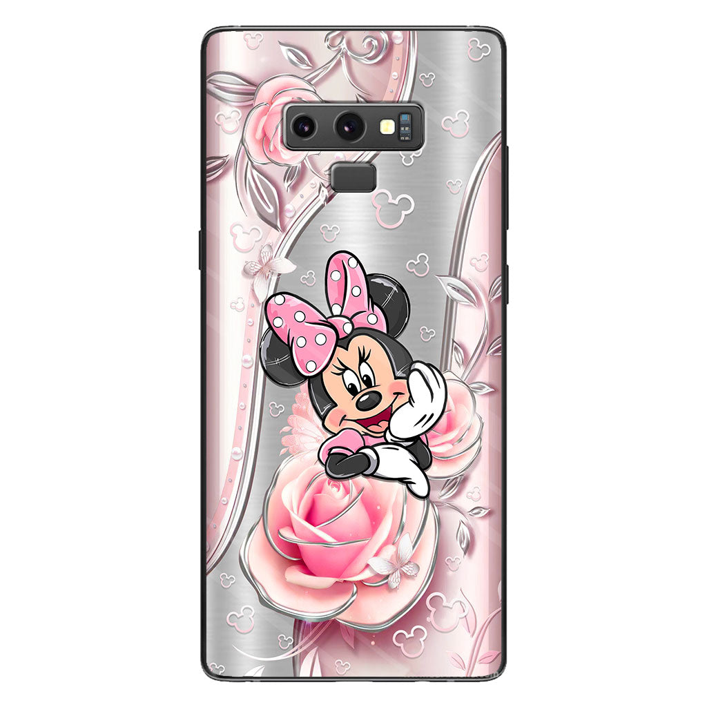 Black Pink Mouse Ears - Phone Case