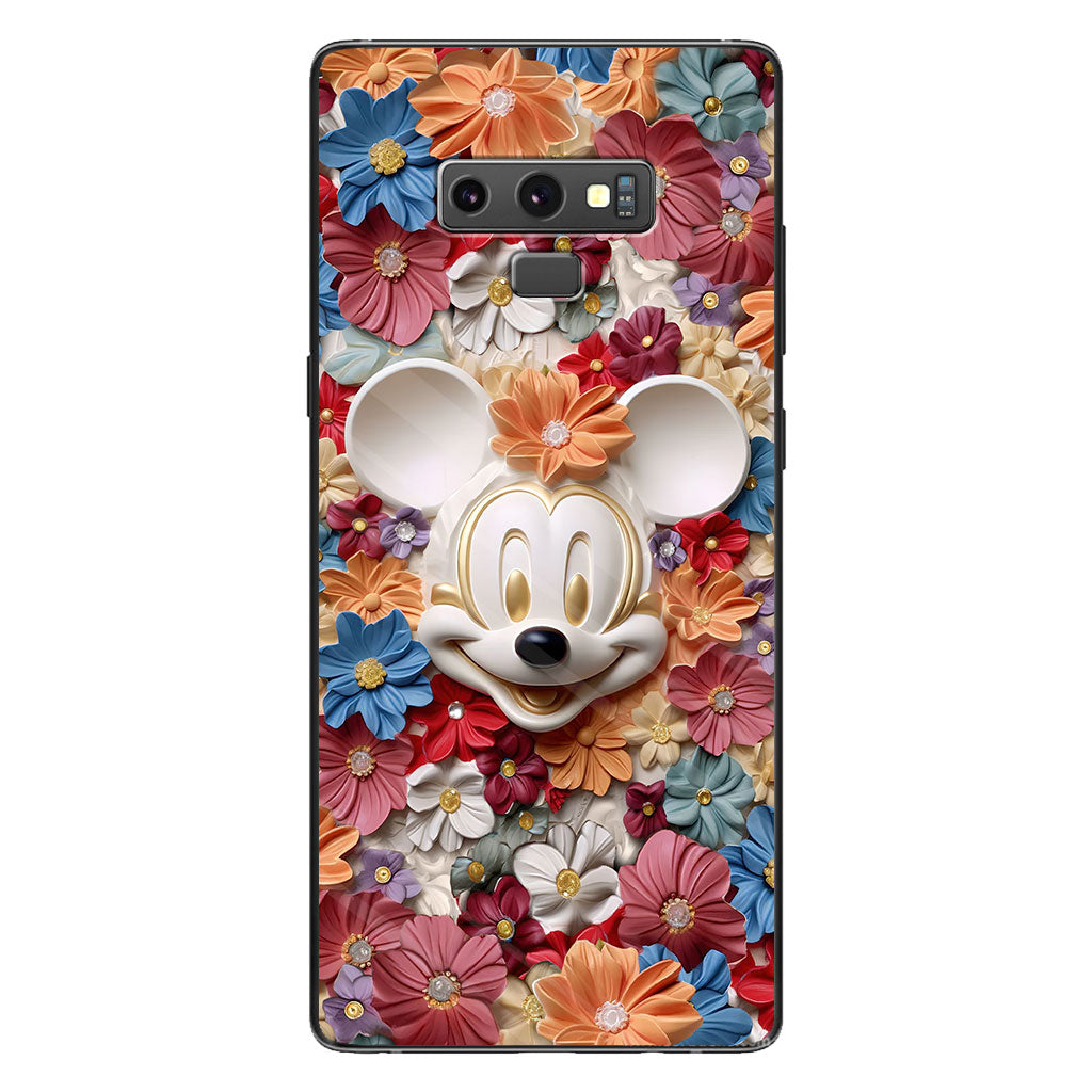 3D Effect Floral Mouse Phone case