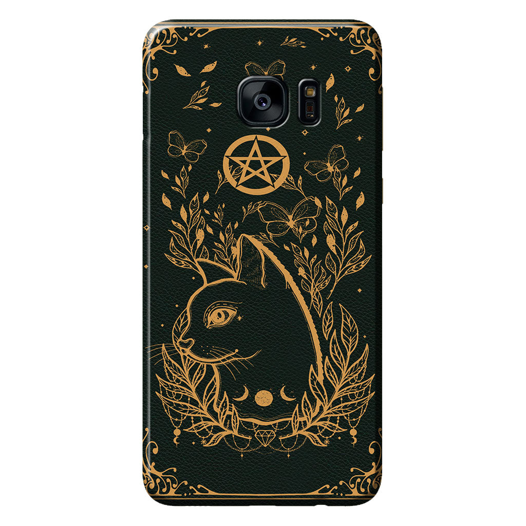 Lovely Little Witch Personalized Leather Pattern Print Phone Case