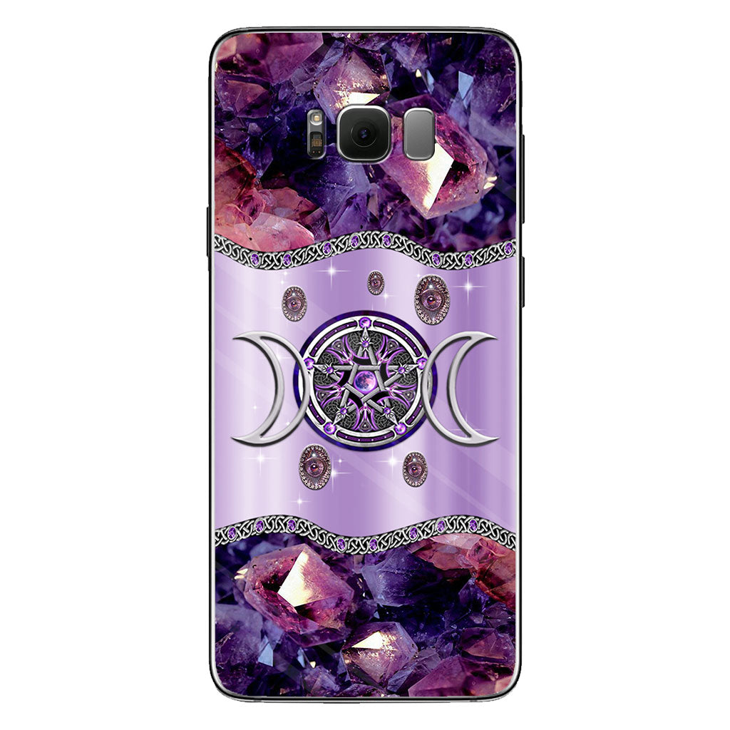 Purple Tripple Moon Witch Personalized 3D Printed Phone Case