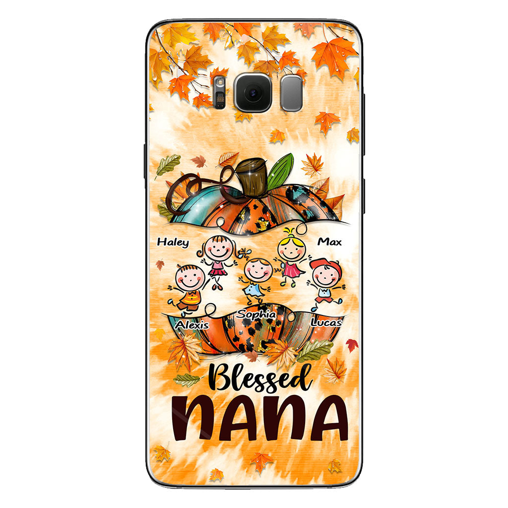 Blessed Nana - Personalized Thanksgiving Grandma Phone Case