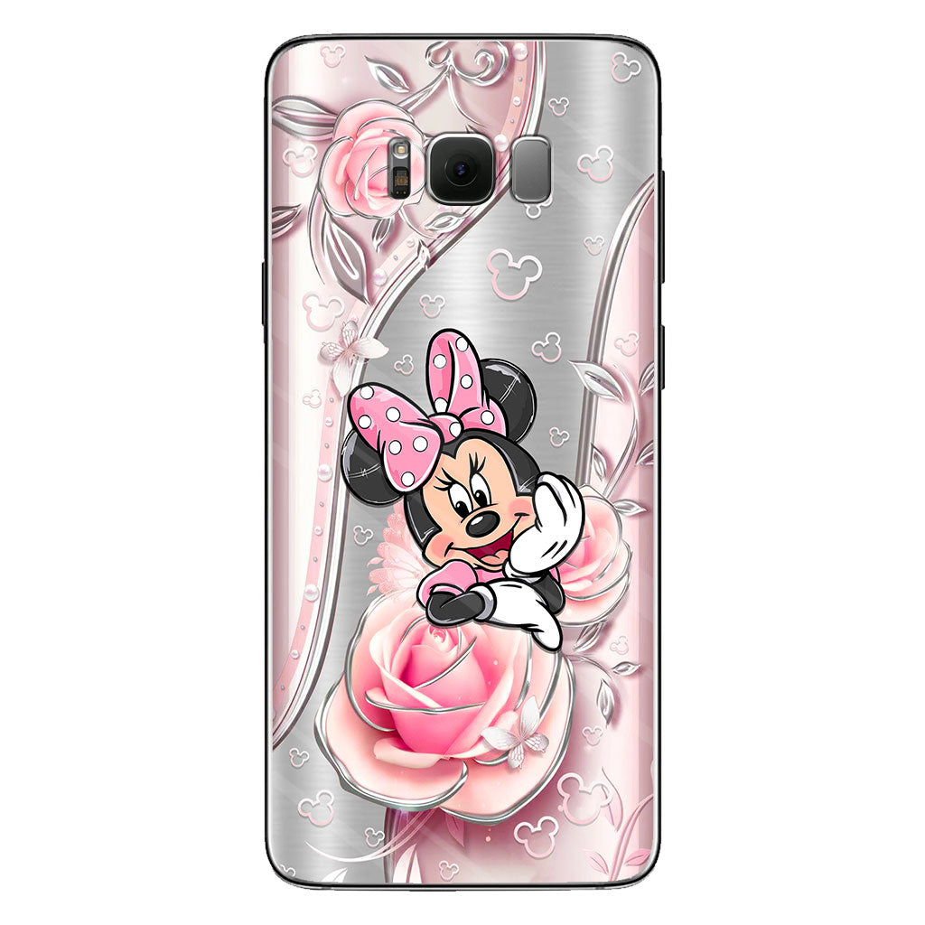 Black Pink Mouse Ears - Phone Case