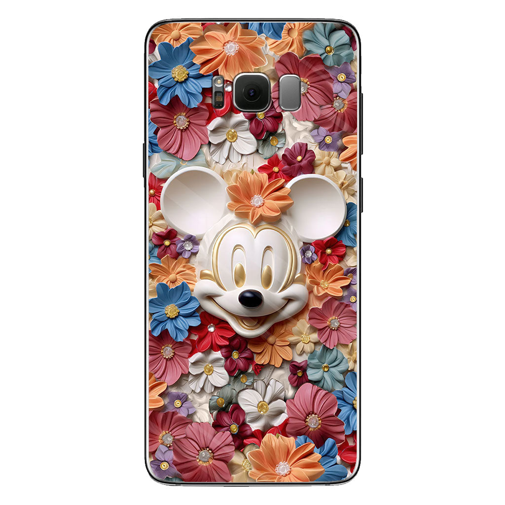 3D Effect Floral Mouse Phone case