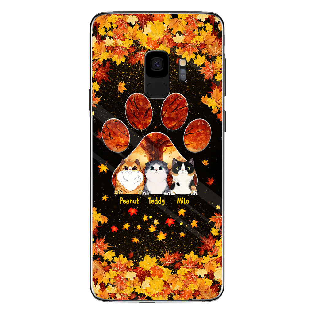 Hello Fall - Personalized Cat Phone Case