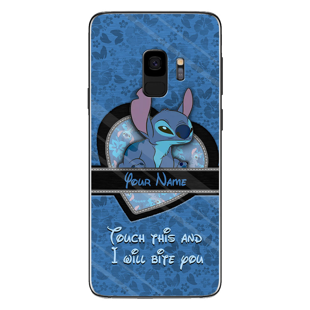 Touch This And I Will Bite You - Personalized Ohana Phone Case