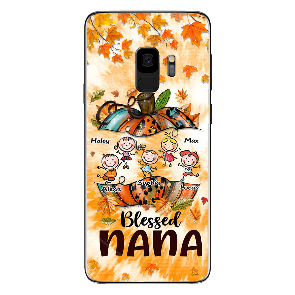 Blessed Nana - Personalized Thanksgiving Grandma Phone Case