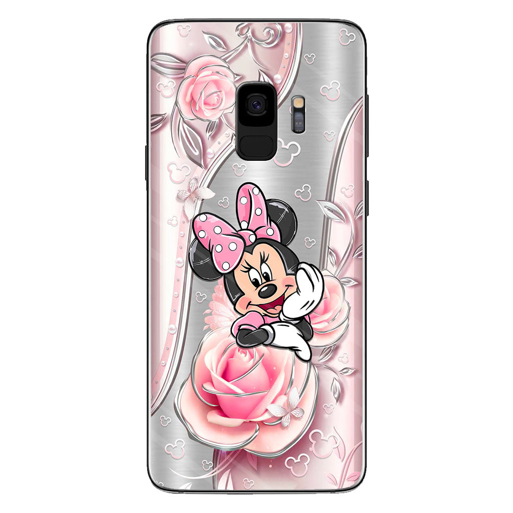 Black Pink Mouse Ears - Phone Case