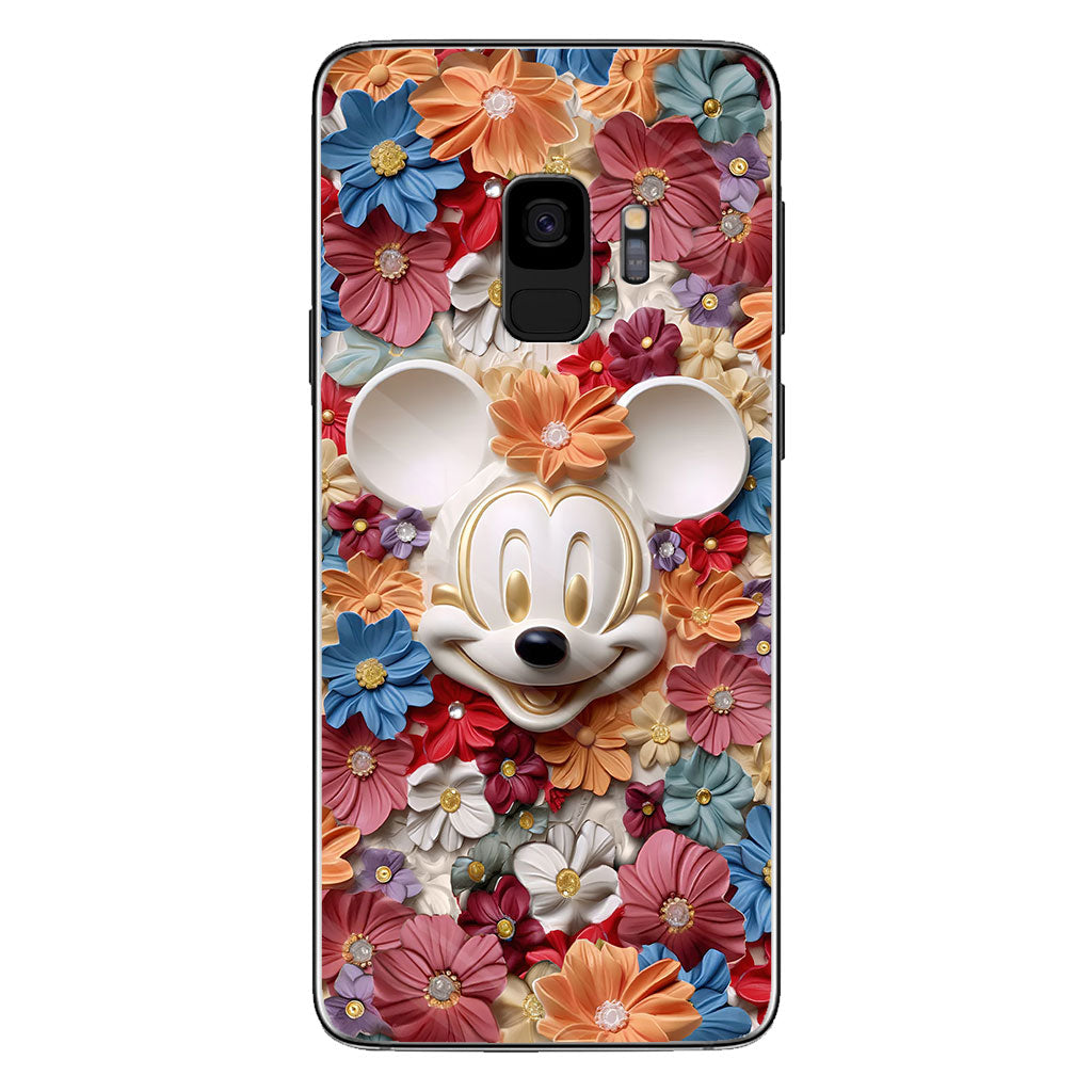 3D Effect Floral Mouse Phone case