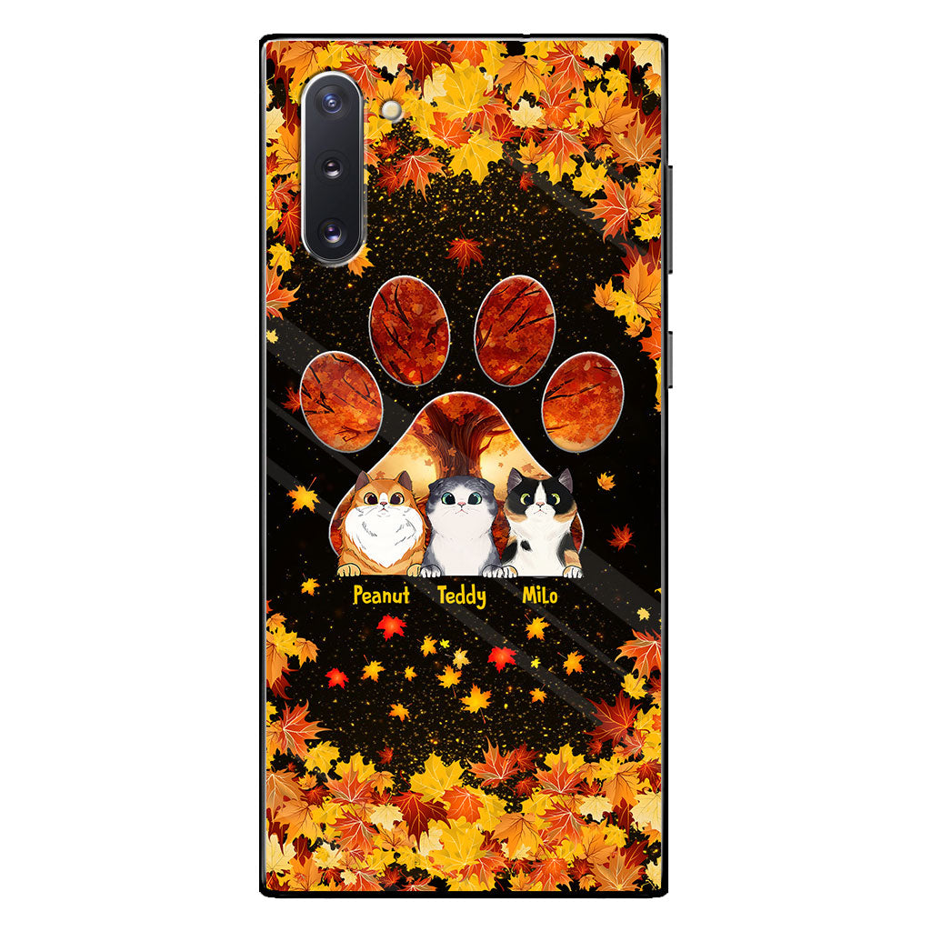 Hello Fall - Personalized Cat Phone Case