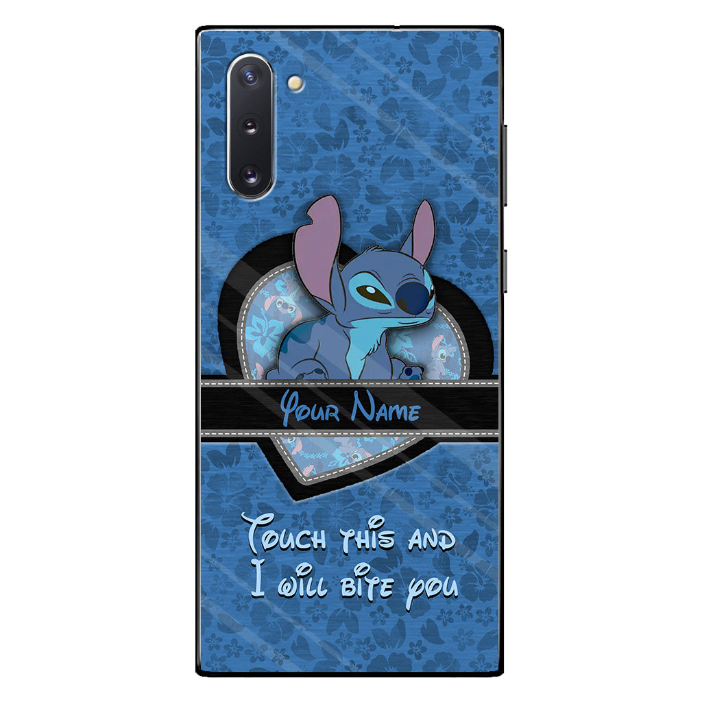 Touch This And I Will Bite You - Personalized Ohana Phone Case