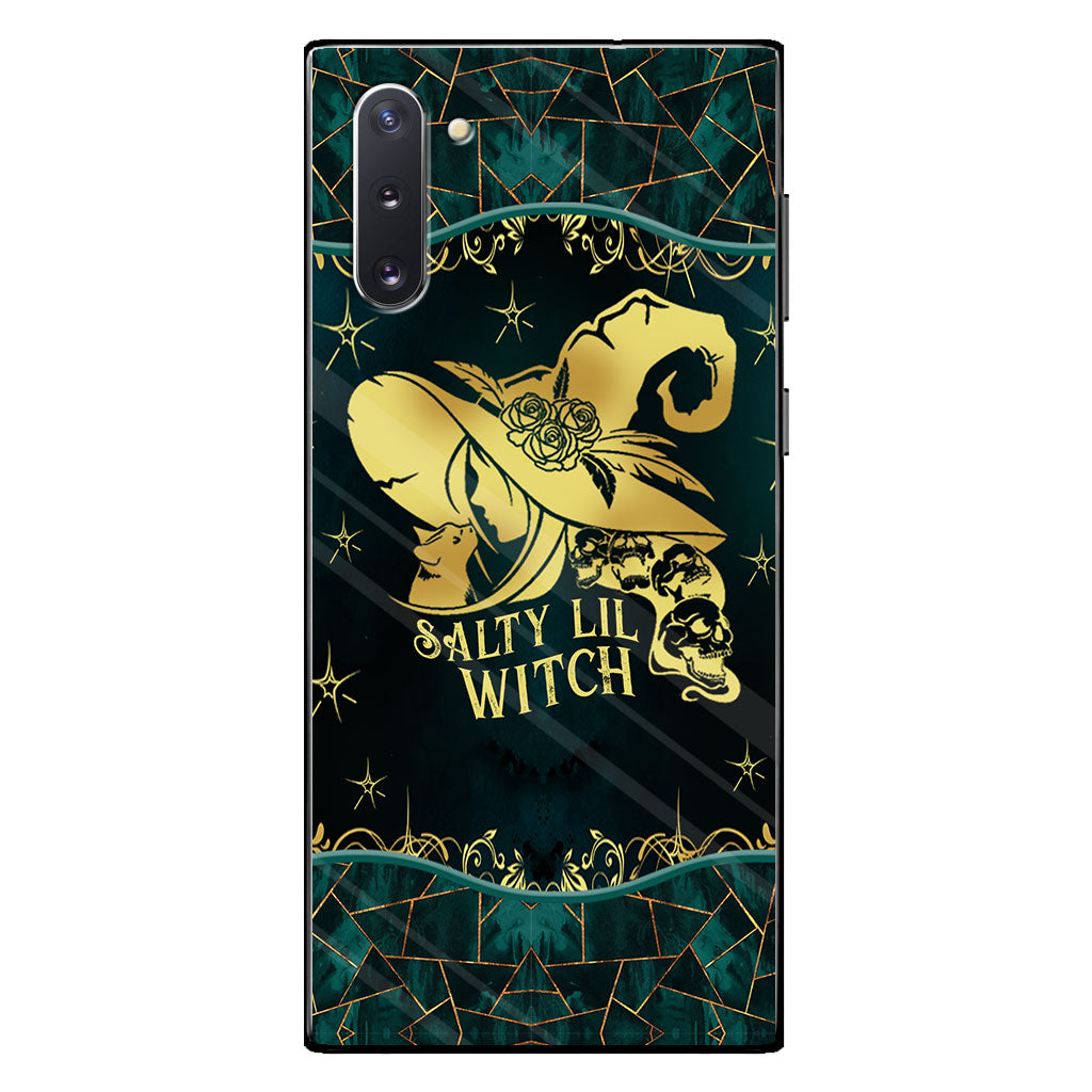 Salty Lil Witch Personalized Gold Green Printed Pattern Phone Case