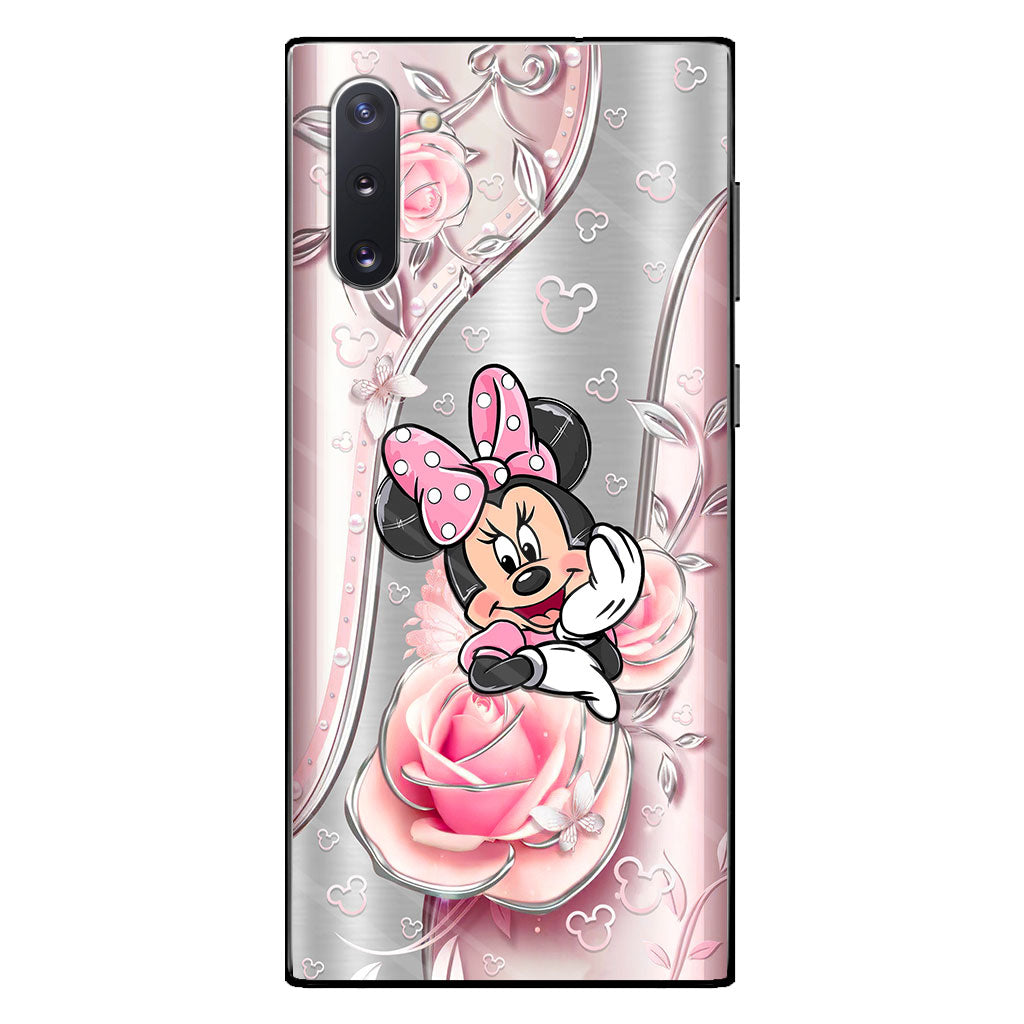 Black Pink Mouse Ears - Phone Case