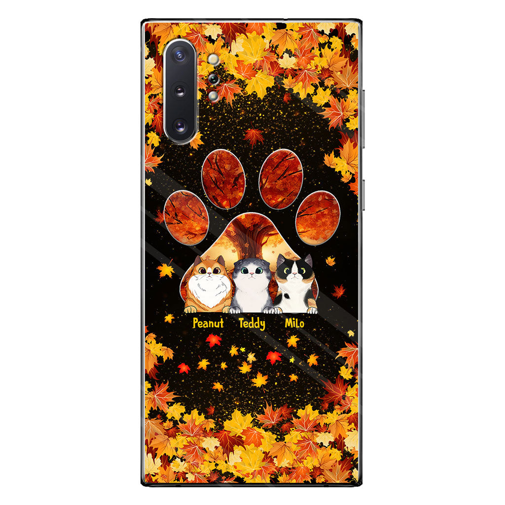 Hello Fall - Personalized Cat Phone Case