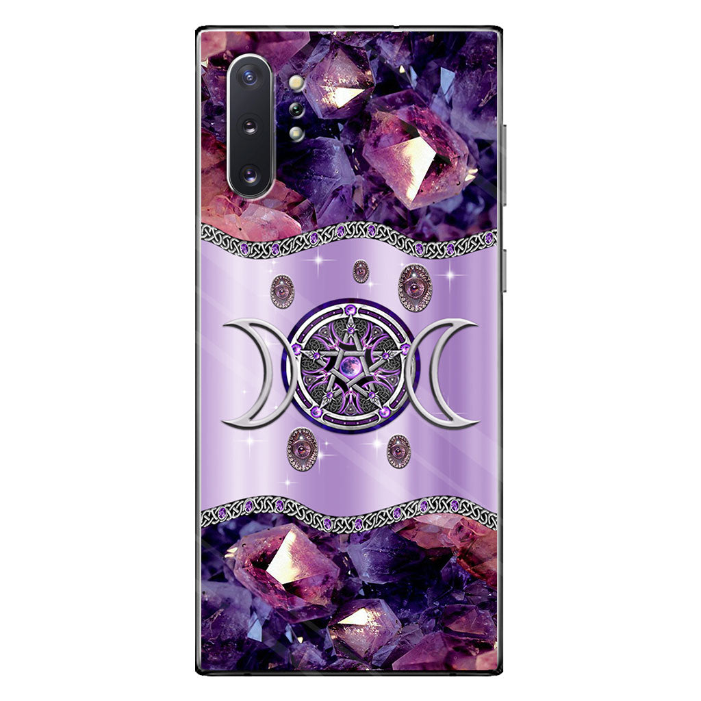 Purple Tripple Moon Witch Personalized 3D Printed Phone Case