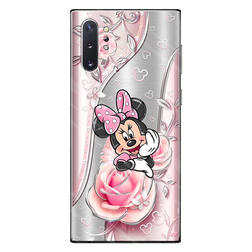 Black Pink Mouse Ears - Phone Case