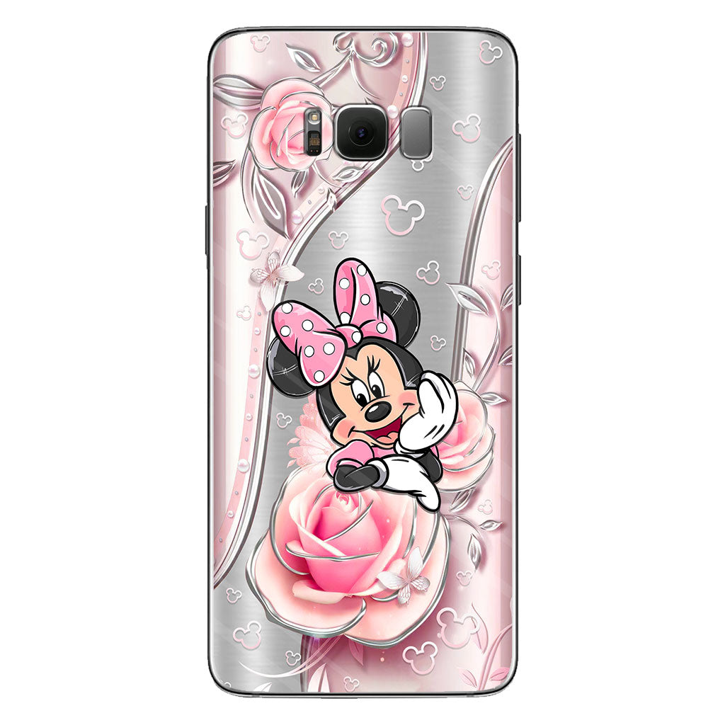 Black Pink Mouse Ears - Phone Case