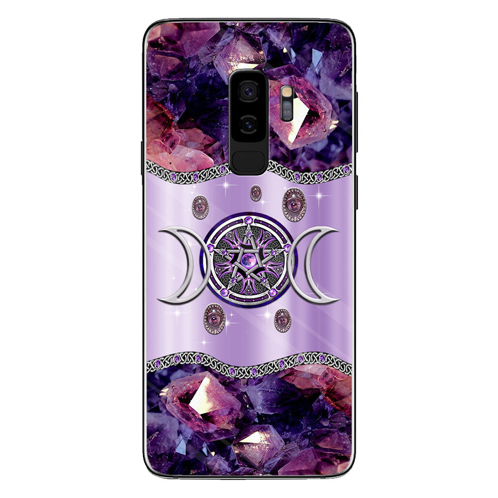 Purple Tripple Moon Witch Personalized 3D Printed Phone Case