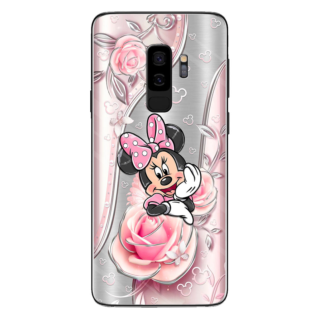 Black Pink Mouse Ears - Phone Case