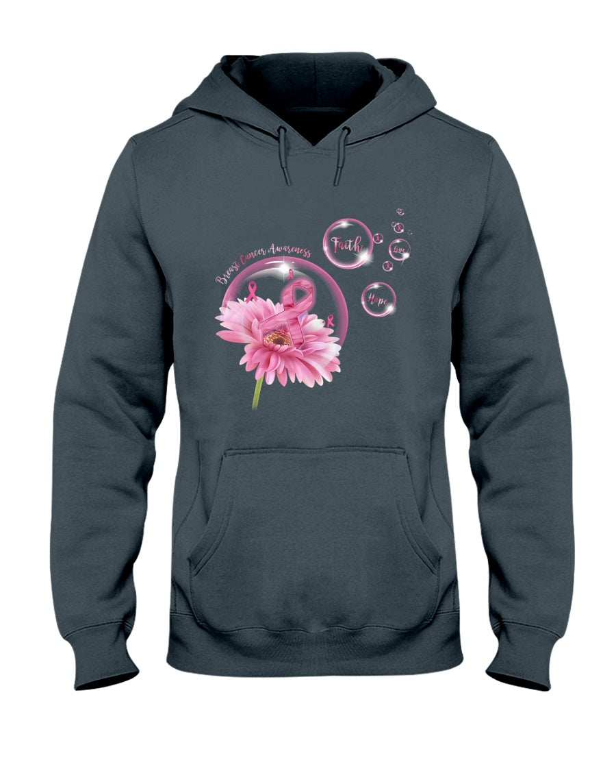 Faith Hope Love - Breast Cancer Awareness T-shirt and Hoodie 0822
