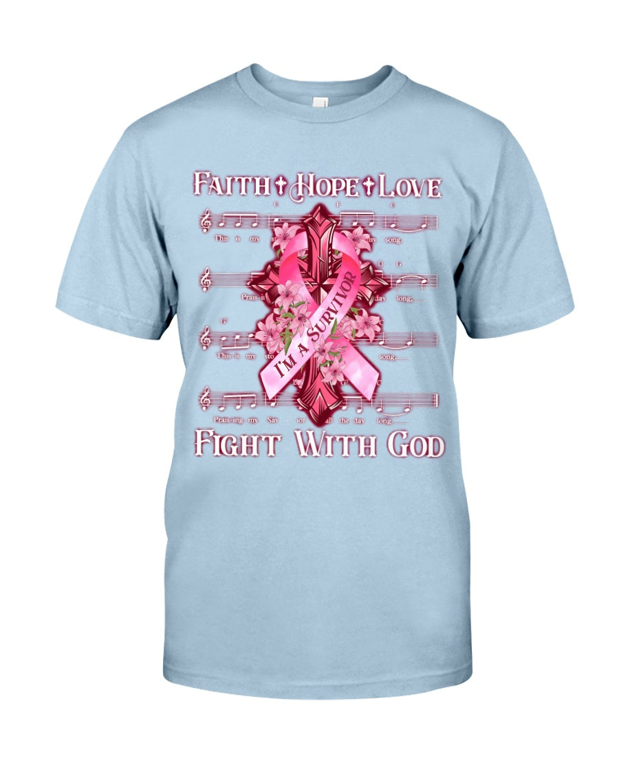 Faith Hope Love - Breast Cancer Awareness T-shirt and Hoodie 0822