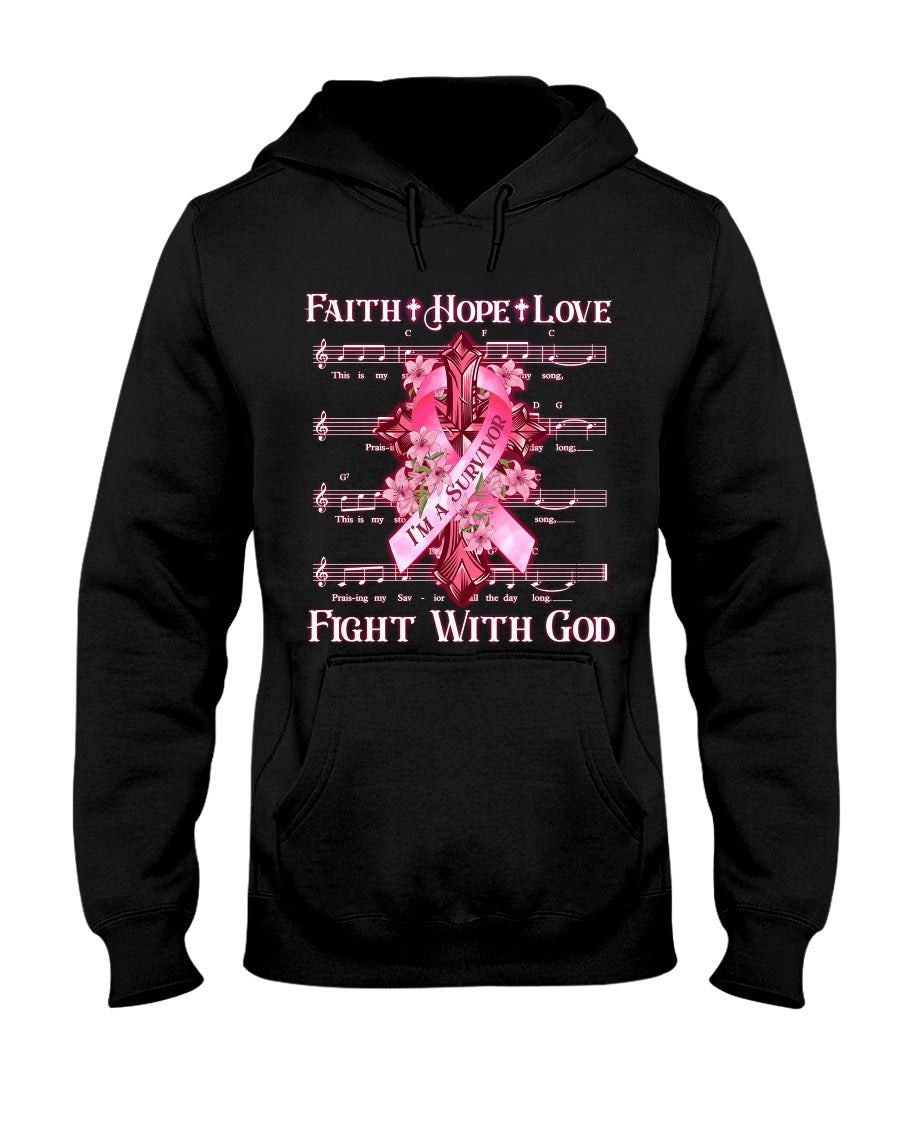 Faith Hope Love - Breast Cancer Awareness T-shirt and Hoodie 0822