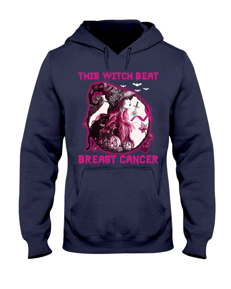 This Witch Beat Breast Cancer - Breast Cancer Awareness T-shirt and Hoodie 0822