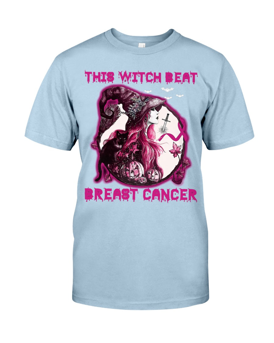 This Witch Beat Breast Cancer - Breast Cancer Awareness T-shirt and Hoodie 0822