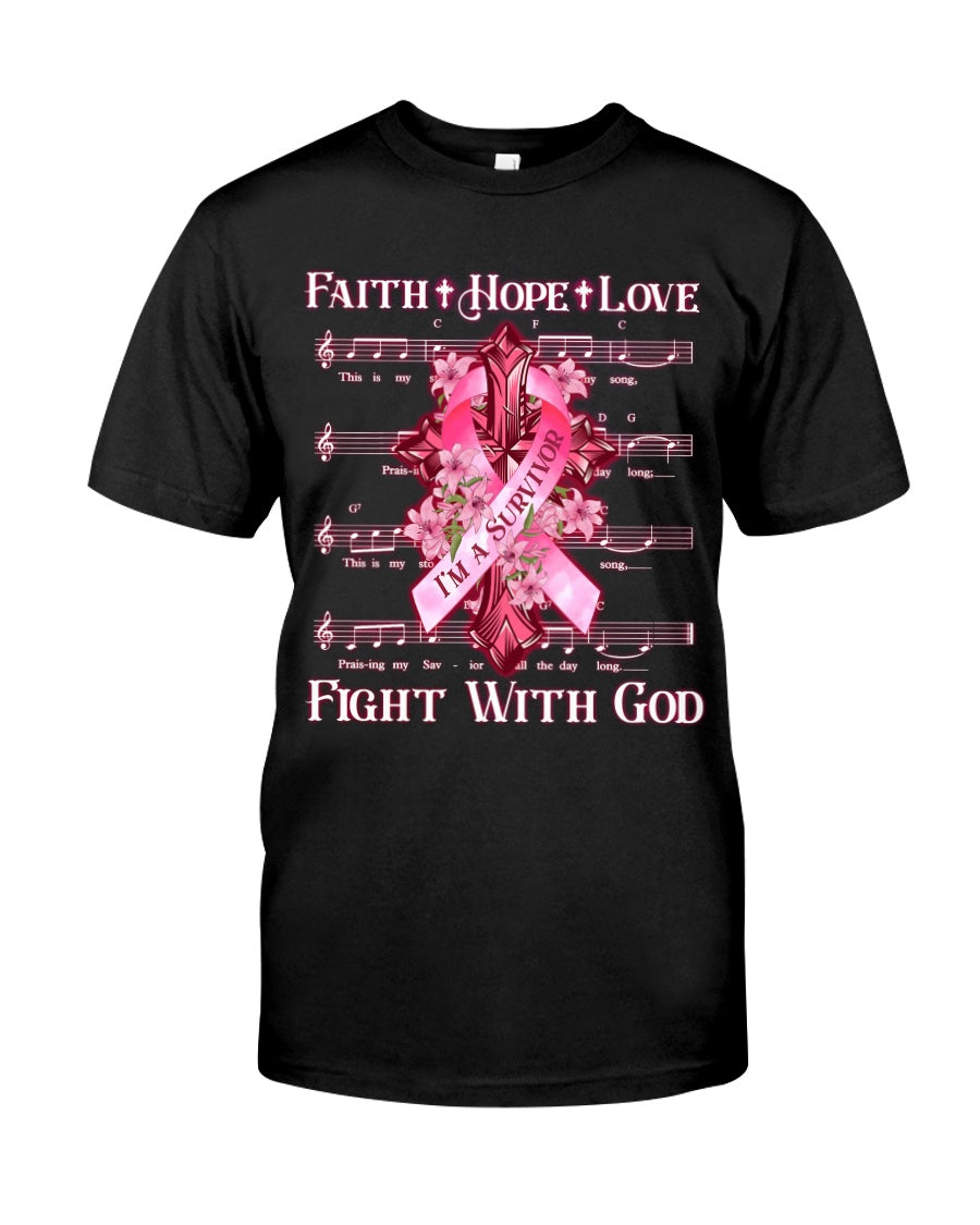 Faith Hope Love - Breast Cancer Awareness T-shirt and Hoodie 0822