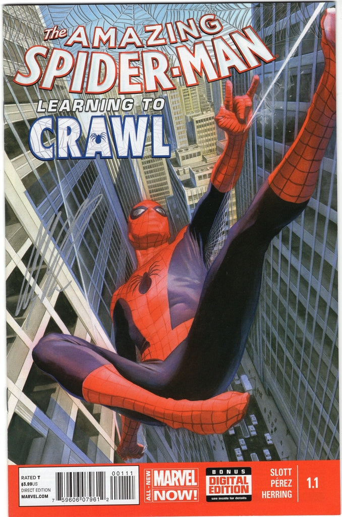 Amazing Spider-Man Learning to Crawl # – Alex Ross Art