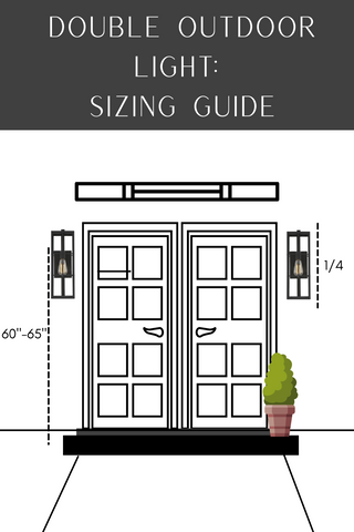 Double Outdoor Light Sizing Guide