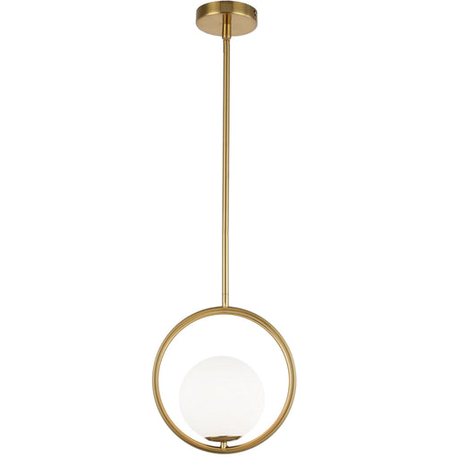 Dainolite Ltd - ADR-161P-AGB - One Light Pendant - Adrienna - Brass — Lighting Design Store