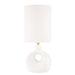 Hudson Valley - L1850-AGB/CWS - One Light Table Lamp - Penonic - Aged Brass/White Ceramic