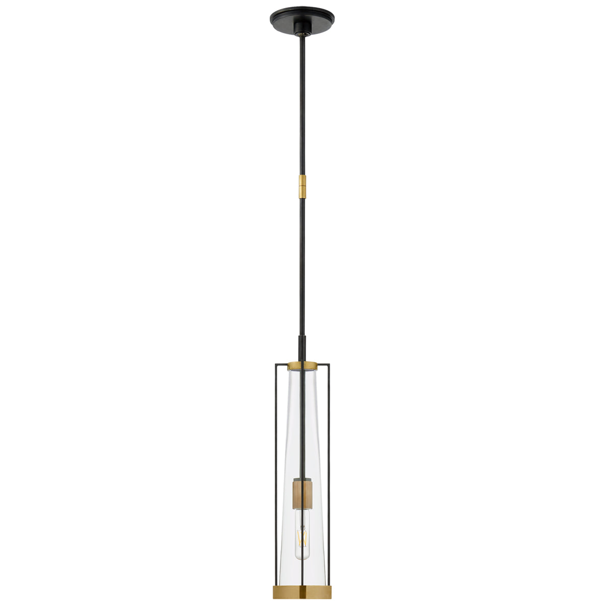 Visual Comfort - TOB 5276BZ/HAB-CG - One Light Pendant - Calix - Bronze ...