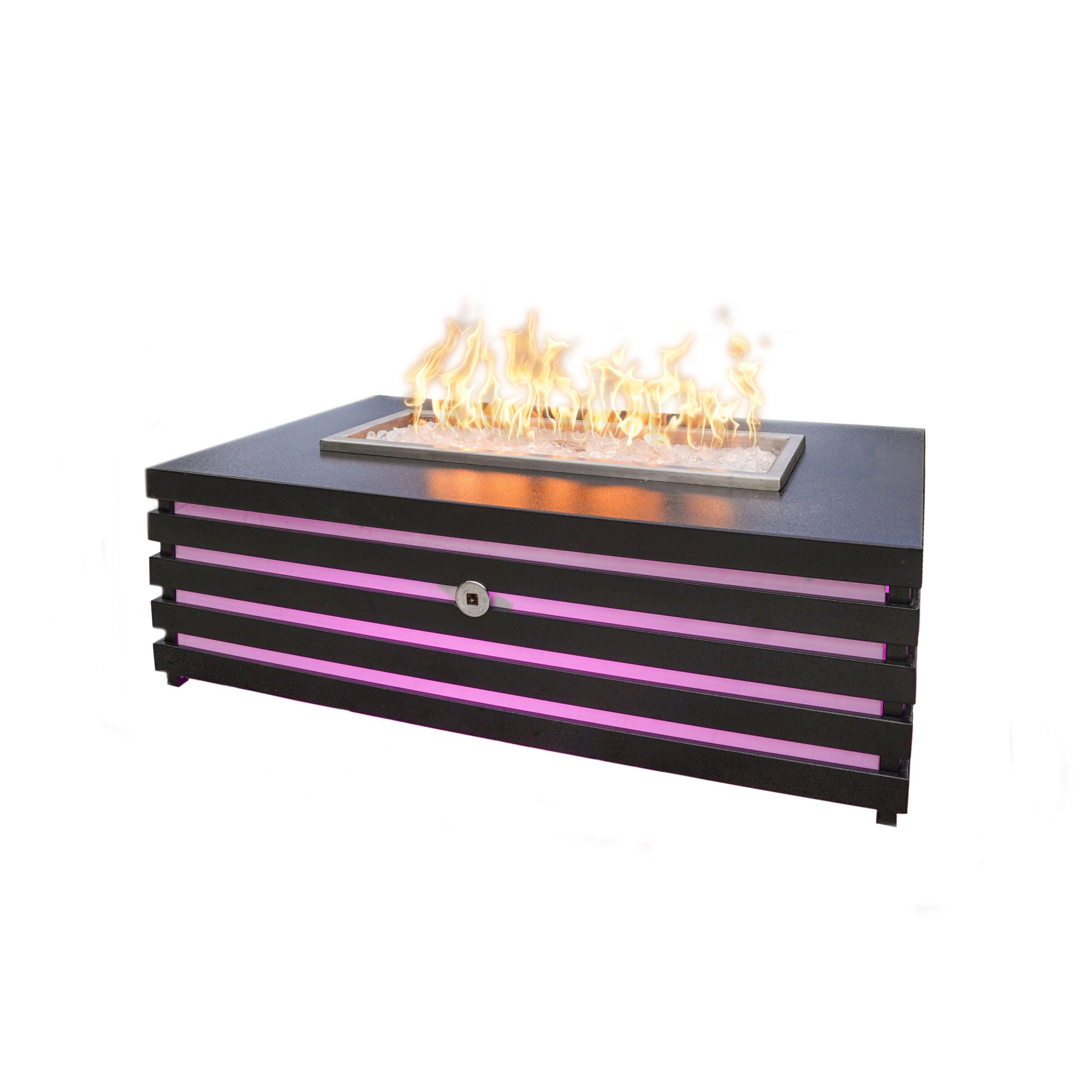 led fire pit table