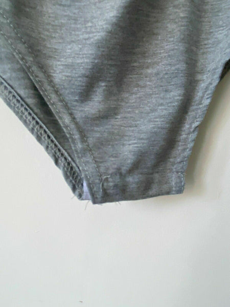 Catch-Mee Grey Bardot Frill Bodysuits Size S / M 6 - 8 1