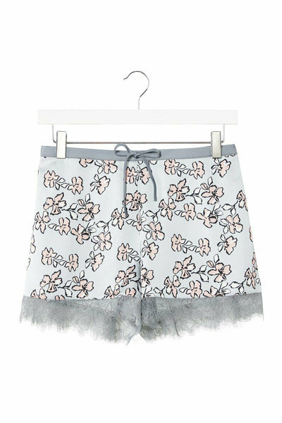 Pretty You London Floral Shorts Nightwear Duck Egg Blue RRP £22.50 0