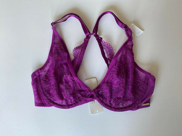 Boux Avenue Magenta Zoe Plunge Bra Size 30D 0