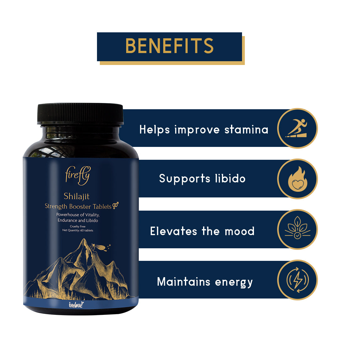 Firefly Shilajit Strength Booster Tablets & Firefly All Natural Lubricant