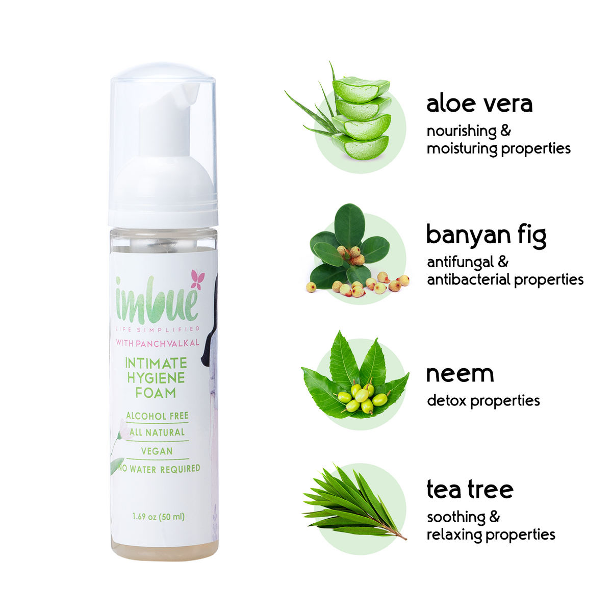 Imbue Natural Intimate Hygiene Foam & Firefly For Women Combo