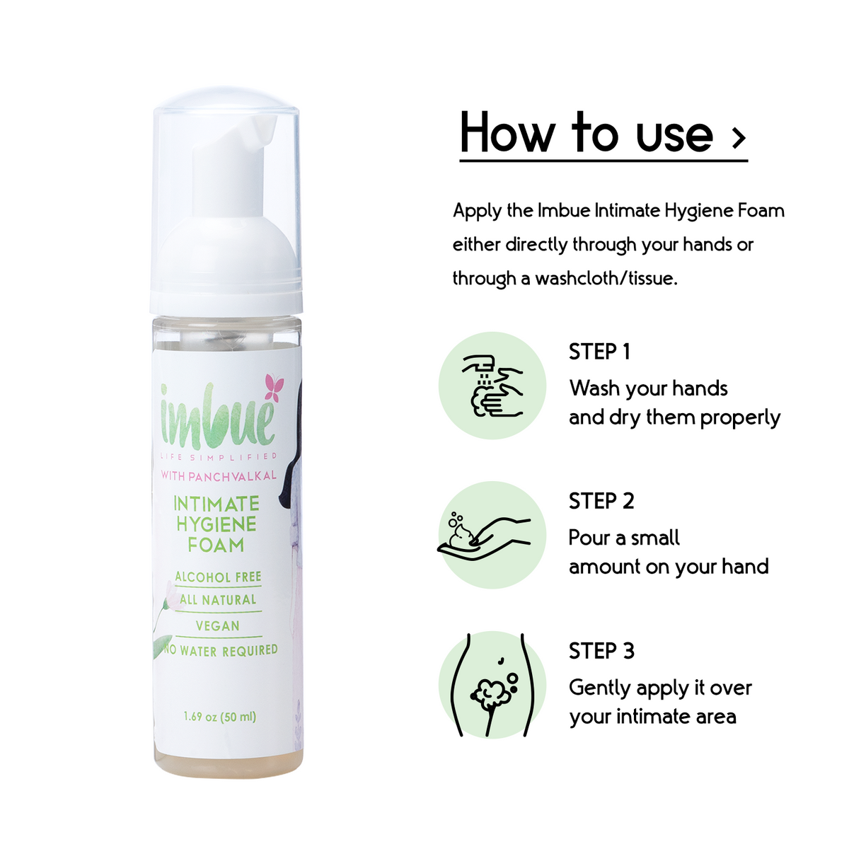 Imbue Natural Intimate Hygiene Foam & Firefly For Women Combo