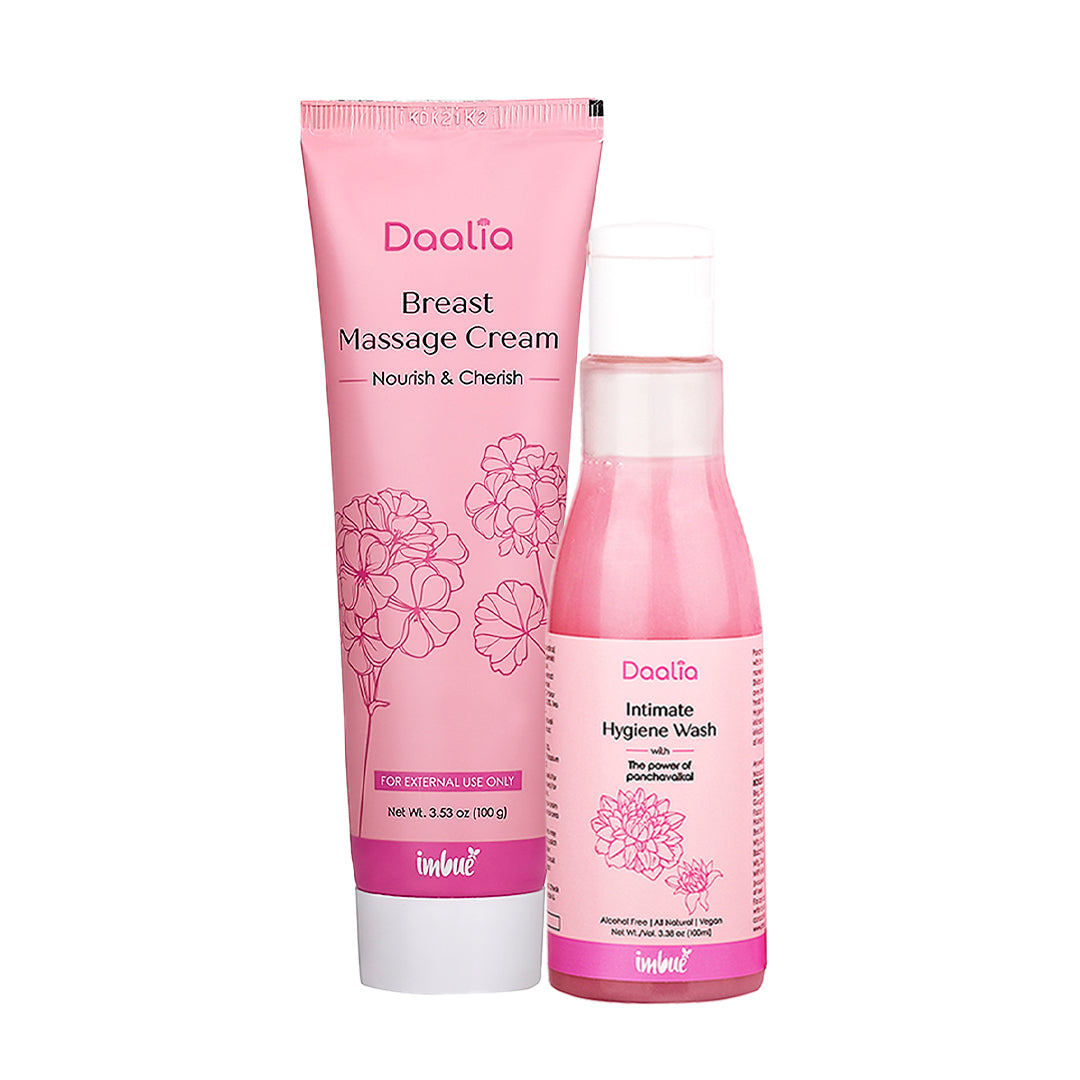 Daalia Intimate Hygiene Wash & Daalia Breast Massage Cream