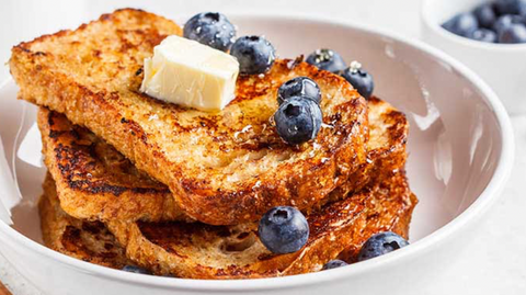 Low-carb vegan French toast