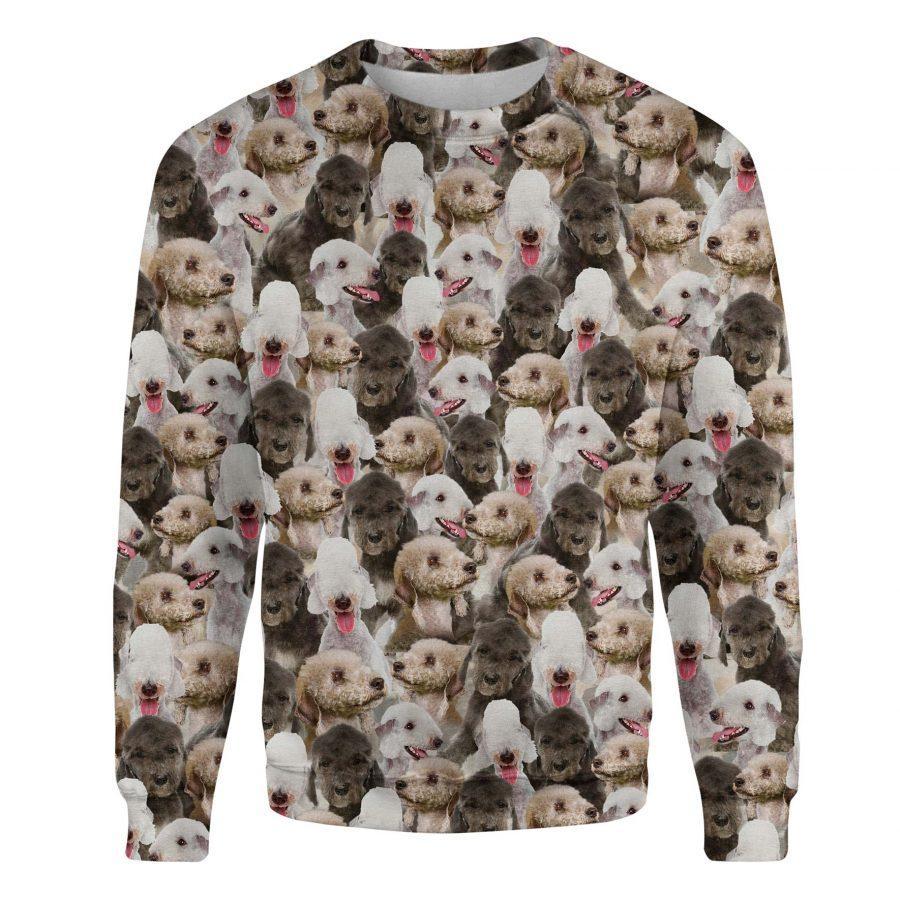 Bedlington Terrier - Full Face Premium Sweatshirt