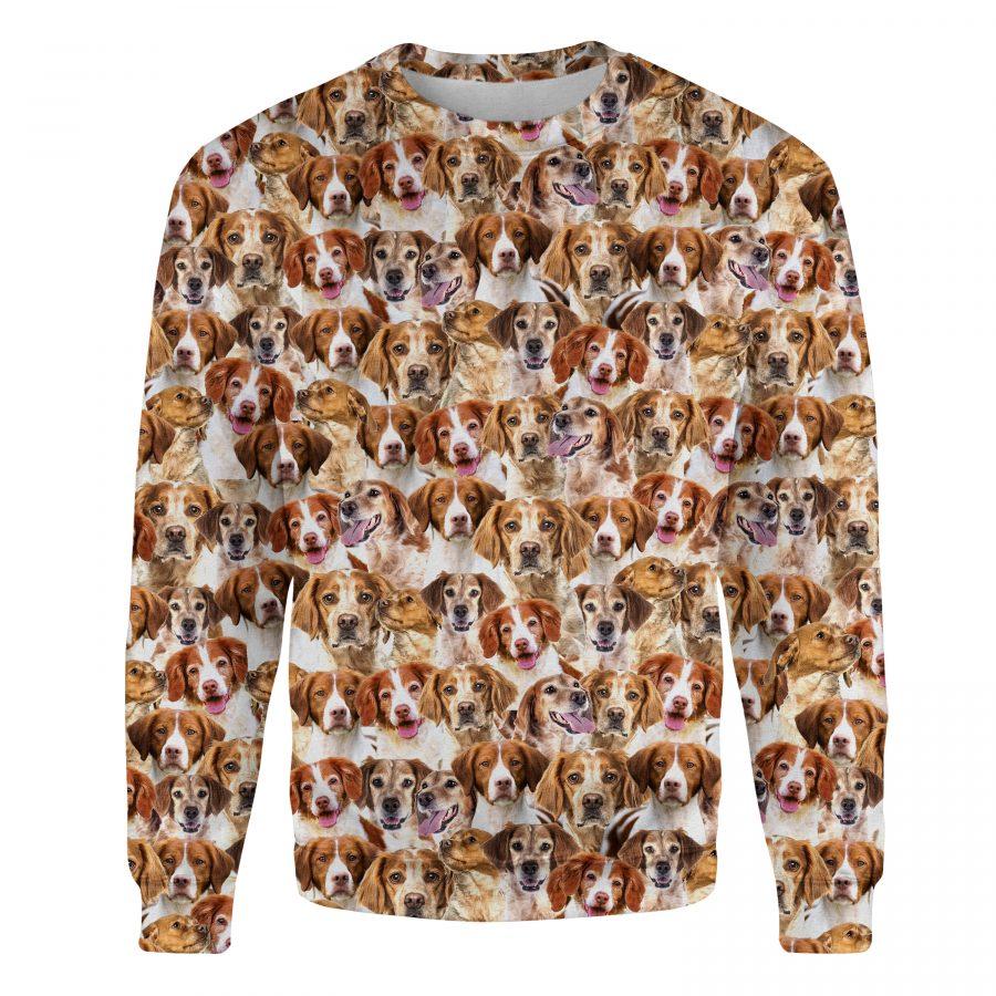 Brittany - Full Face Premium Sweatshirt - Animals Kind